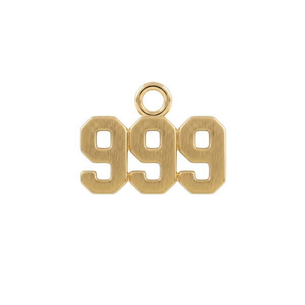 Basic Angel Numbers in 14K Gold (5.3mm) (Semi-Polished)