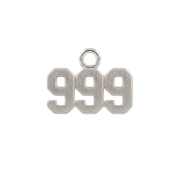 Basic Angel Numbers in Sterling Silver (5.3mm) (Semi-Polished)