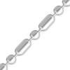 Bulk / Spooled Alternating Cylinder / Round Bead Chain in Sterling Silver (1.20 mm - 2.50 mm)