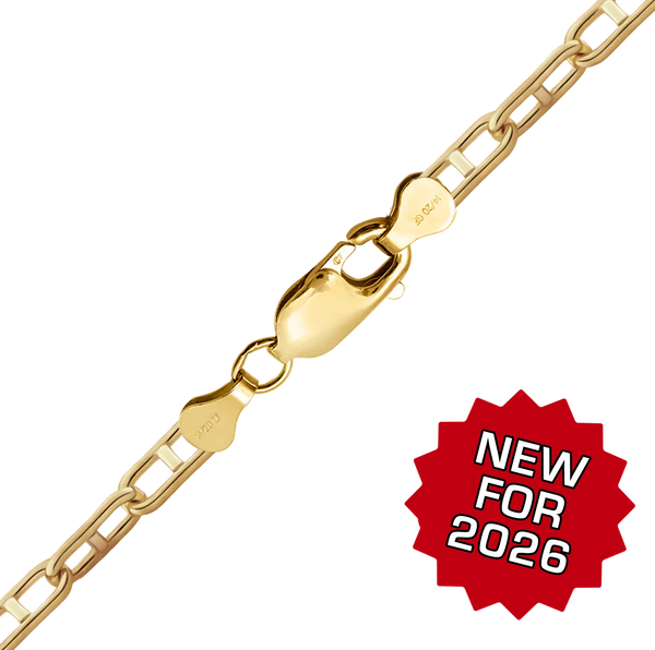 Finished Anchor Bracelet in 14K Gold-Filled (2.00 mm - 2.50 mm)