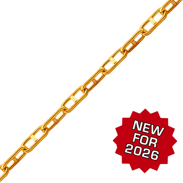 Bulk / Spooled Anchor Chain in 14K Gold-Filled (2.00 mm - 2.50 mm)