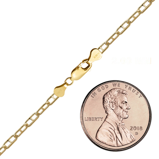 Finished Anchor Bracelet in 14K Gold-Filled (2.00 mm - 2.50 mm)