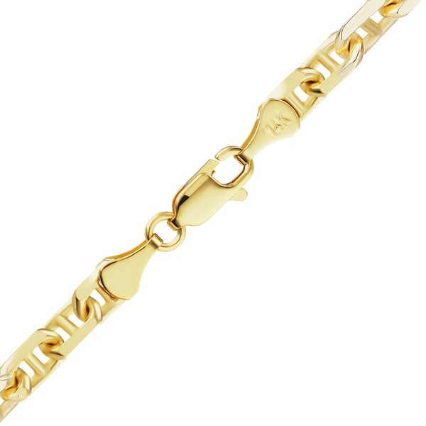 Mollie's AN Chain in 14K Yellow Gold