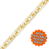 Bulk / Spooled Semi-Solid Anchor Chain in 14K Yellow Gold (2.00 mm - 4.60 mm)
