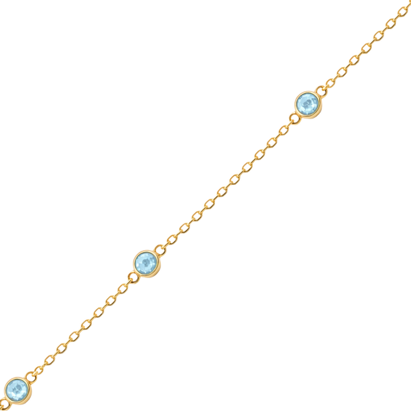 Bulk / Spooled Diamond by the Yard Cable Chain in 14K Yellow Gold (Diamond Bezel: Every 1.5")