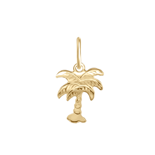 Palm Tree Charm in 14K Gold (16 x 17 mm)