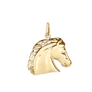 Horse Head Charm in Sterling Silver (23 x 20mm)