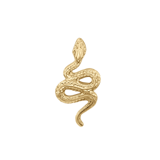 Snake Charm in Sterling Silver (24 x 12mm)