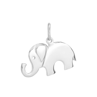 Elephant Charm in Sterling Silver (18 x 20mm)