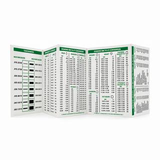 Ross Metals Conversion Chart Card