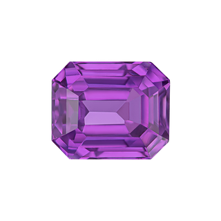 Emerald Shape Amethyst - February Birthstones