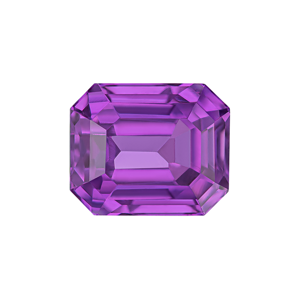 Emerald Shape Amethyst - February Birthstones
