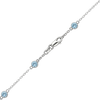 Bulk / Spooled Diamond by the Yard Cable Chain in 14K White Gold (Diamond Bezel: Every 1.5")