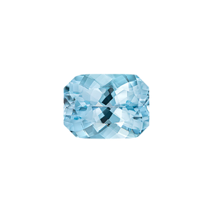 Emerald Shape Aquamarine - March Birthstones