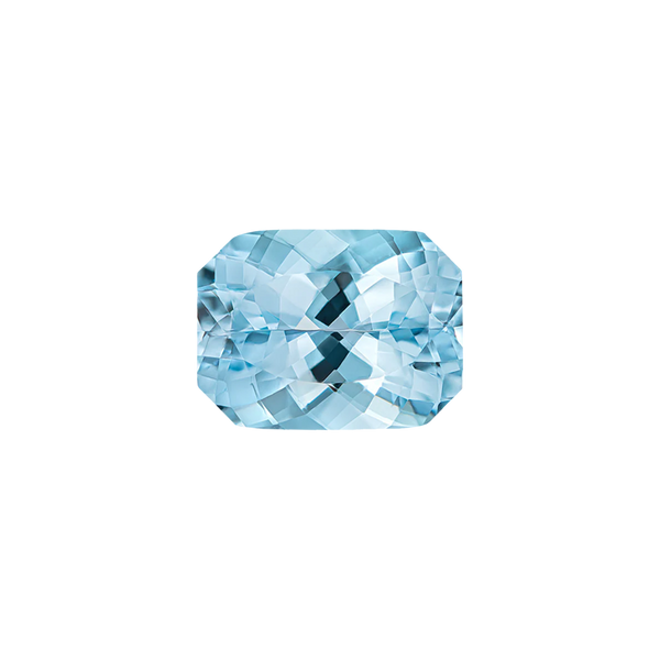 Emerald Shape Aquamarine - March Birthstones