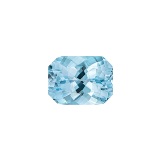 Emerald Shape Aquamarine - March Birthstones