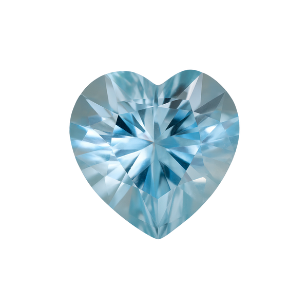 Heart Aquamarine - March Birthstones