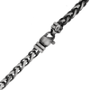 Finished Wheat Necklace in Sterling Silver with Black Ruthenium Finish (4.00 mm - 5.60 mm)