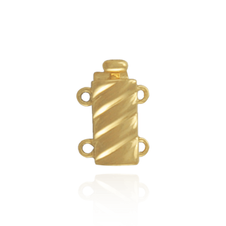 Bayonet Pearl Clasps with Diamond Cut Accents (11 mm - 18 mm)