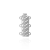 Bayonet Pearl Clasps with Diamond Cut Accents (11 mm - 18 mm)