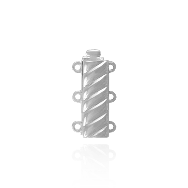 Bayonet Pearl Clasps with Diamond Cut Accents (11 mm - 18 mm)