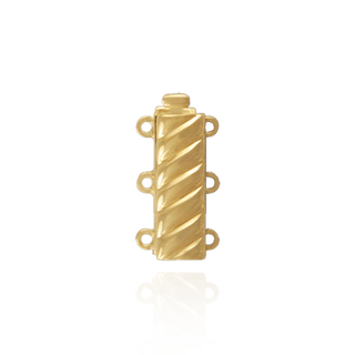 Bayonet Pearl Clasps with Diamond Cut Accents (11 mm - 18 mm)