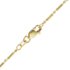 Finished Alternating Bead Anklet in 14K Yellow Gold (1.30 mm)