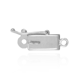 Box Clasps with Rings (4 mm)