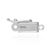Box Clasps with Rings (3 mm - 4 mm)