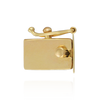 Heavy Box Clasps with Push Button and Safety (6.5 mm - 10 mm)