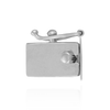 Heavy Box Clasps with Push Button and Safety (6.5 mm - 10 mm)