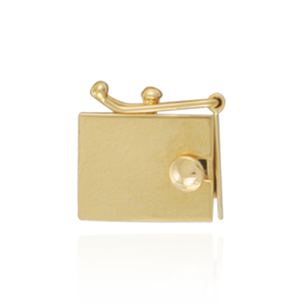 Heavy Box Clasps with Push Button and Safety (6.5 mm - 10 mm)
