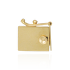 Heavy Box Clasps with Push Button and Safety (6.5 mm - 10 mm)