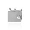 Heavy Box Clasps with Push Button and Safety (6.5 mm - 10 mm)