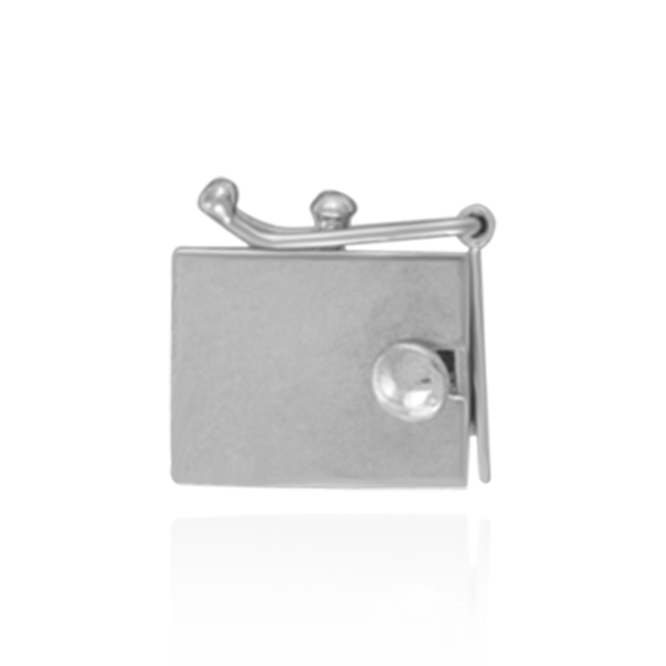 Heavy Box Clasps with Push Button and Safety (6.5 mm - 10 mm)