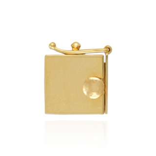 Heavy Box Clasps with Push Button and Safety (6.5 mm - 10 mm)