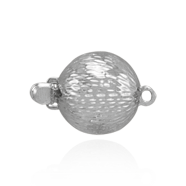 Bead Pearl Clasp with Diamond Cut Surface (9 mm-12 mm)