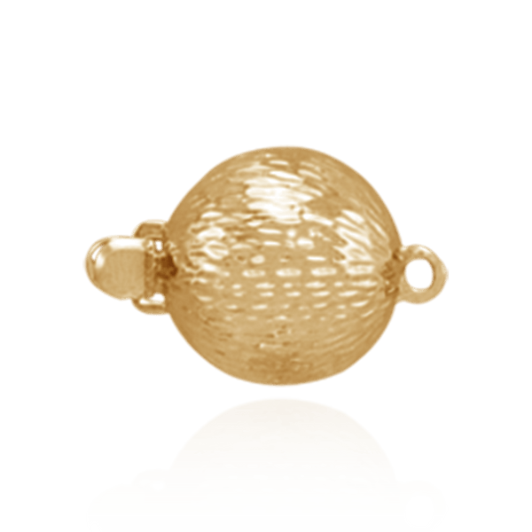 Bead Pearl Clasp with Diamond Cut Surface (9 mm-12 mm)