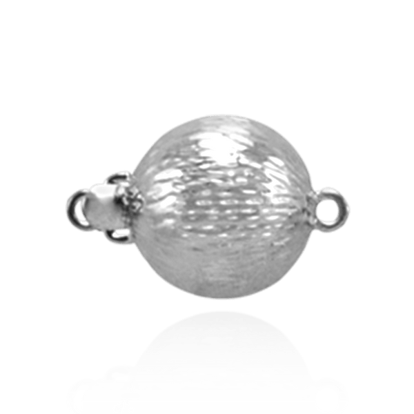 Bead Pearl Clasp with Diamond Cut Surface (9 mm-12 mm)