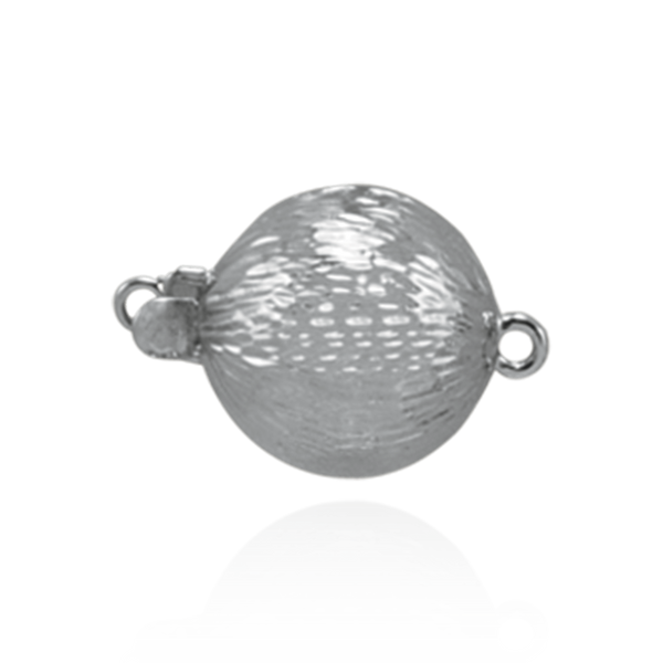 Bead Pearl Clasp with Diamond Cut Surface (9 mm-12 mm)