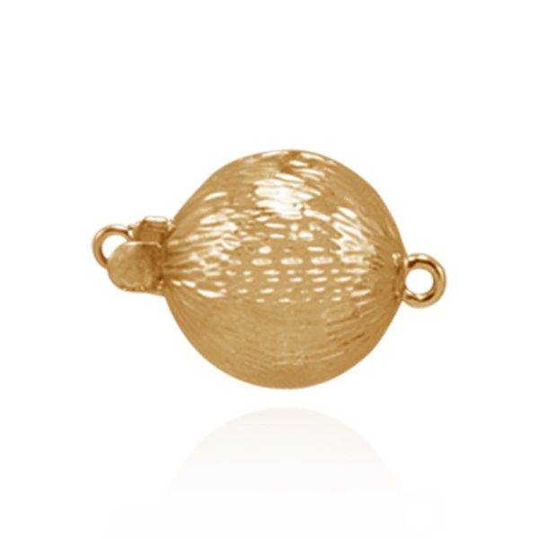 Bead Pearl Clasp with Diamond Cut Surface (9 mm-12 mm)