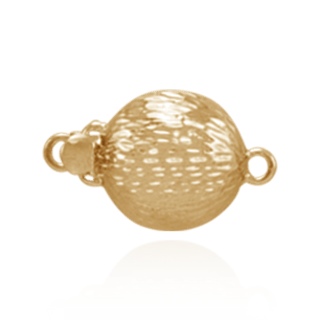 Bead Pearl Clasp with Diamond Cut Surface (9 mm-12 mm)