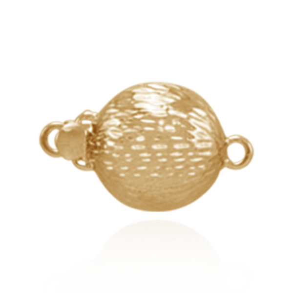 Bead Pearl Clasp with Diamond Cut Surface (9 mm-12 mm)