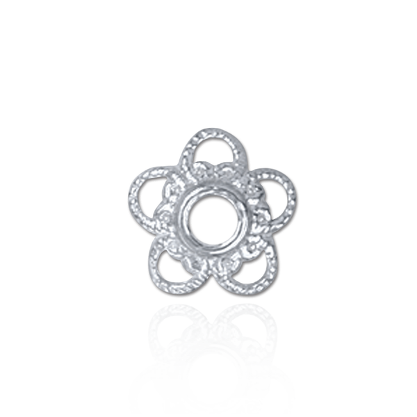 Fancy Cap Ends in Sterling Silver