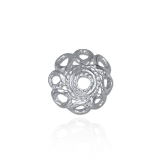 Fancy Cap Ends in Sterling Silver