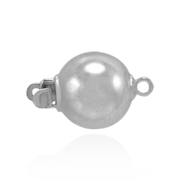 Plain Bead Pearl Clasps (6 mm-12 mm)