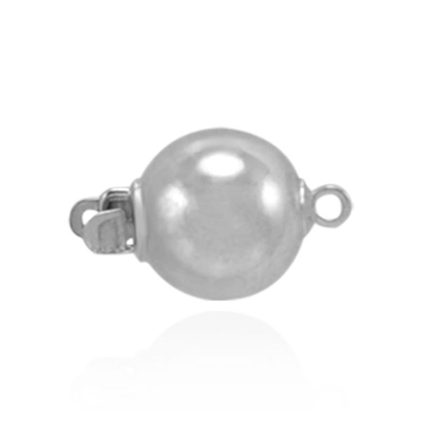 Plain Bead Pearl Clasps (6 mm-12 mm)