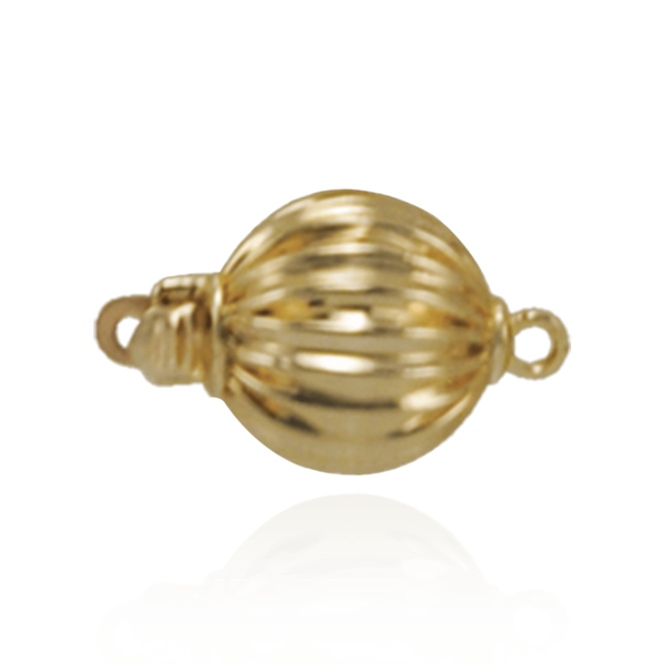 Corrugated Bead Pearl Clasps (6 mm-11 mm)