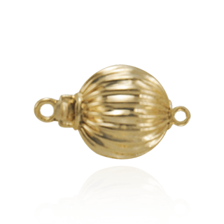 Corrugated Bead Pearl Clasps (6 mm-11 mm)