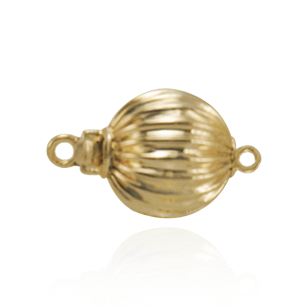 Corrugated Bead Pearl Clasps (6 mm-11 mm)